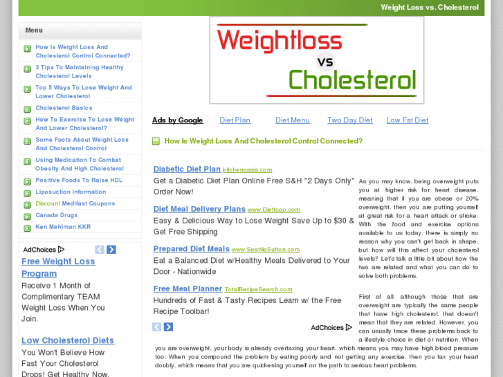 www.weightloss-vs-cholesterol.com