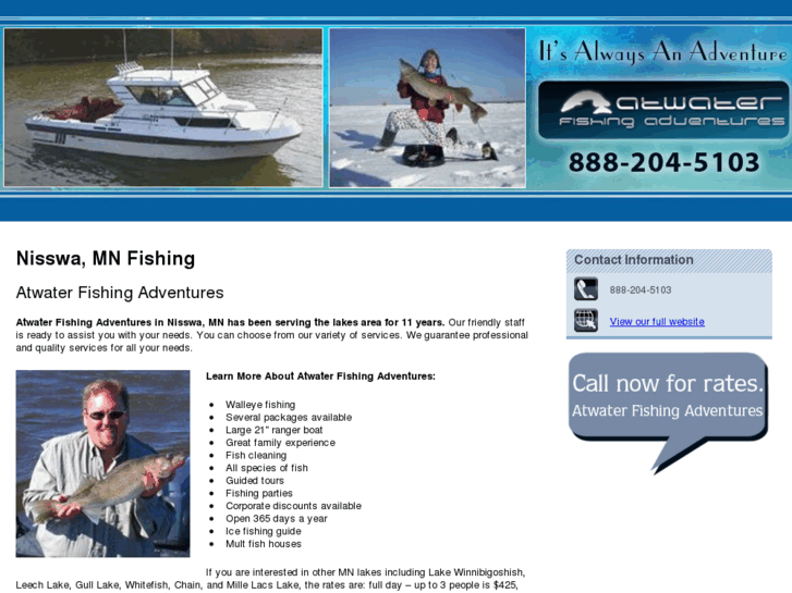 www.atwaterfishingadventuresmn.com