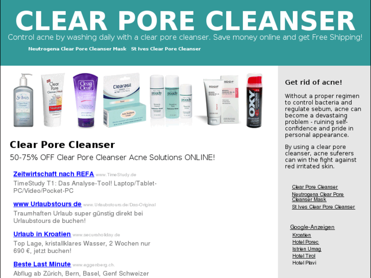 www.clearporecleanser.com