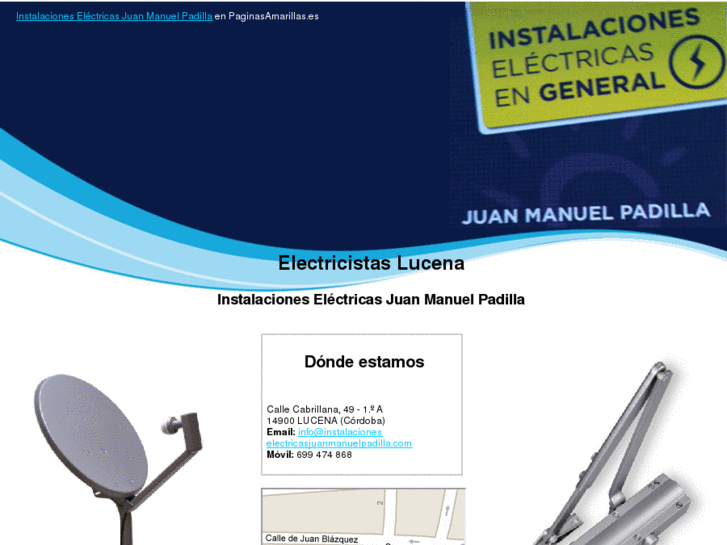 www.instalacioneselectricasjuanmanuelpadilla.com