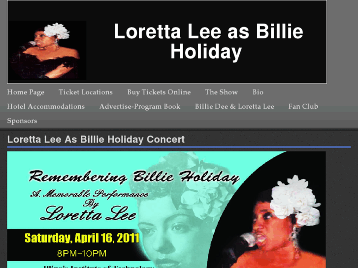 www.lorettaleeasbillieholiday.com