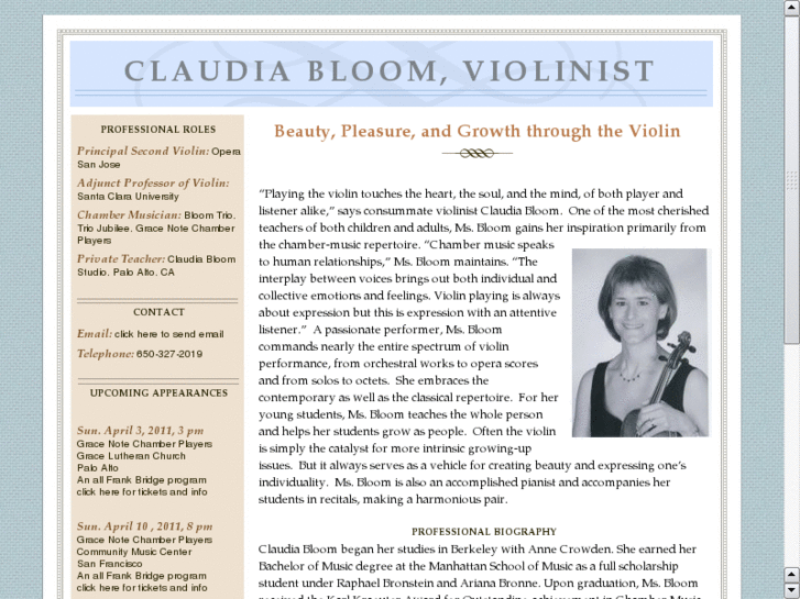 www.claudiabloomviolin.com