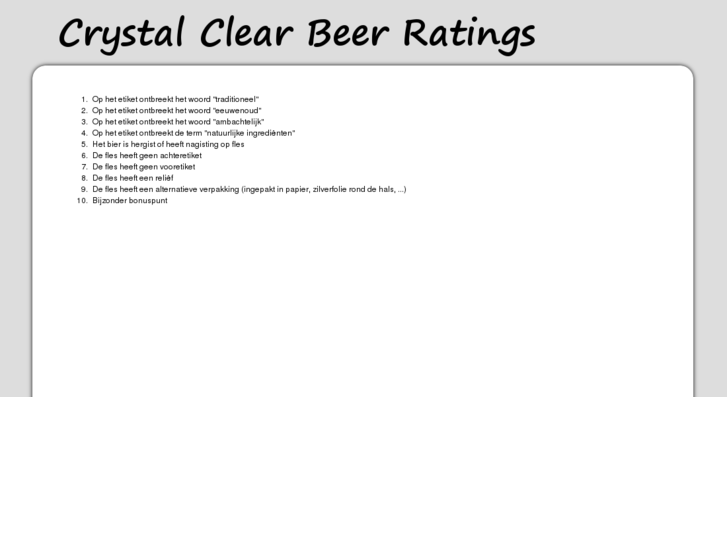 www.crystalclearbeer.com