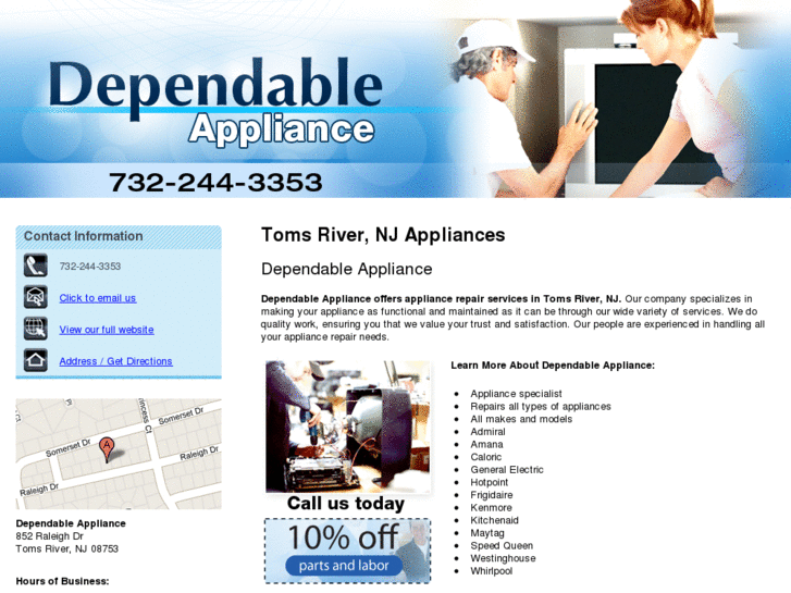 www.dependableapplianceservice.net