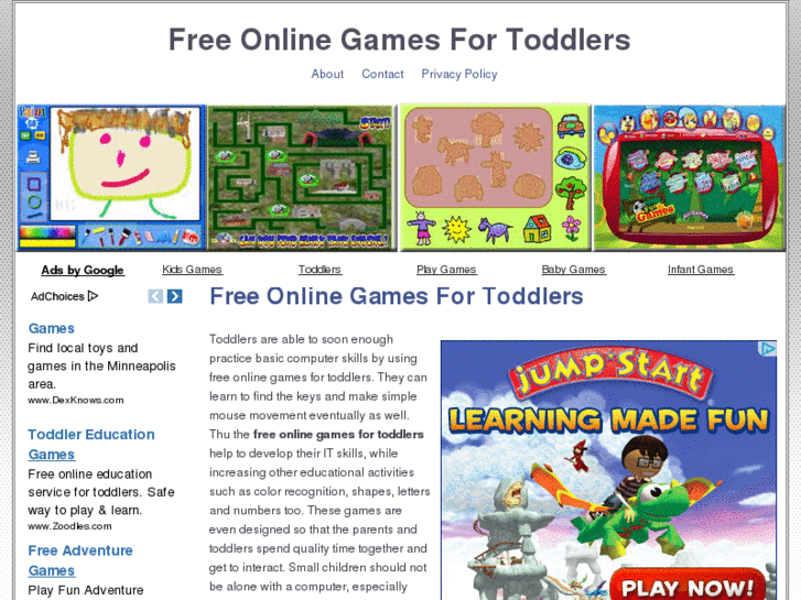 www.freeonlinegamesfortoddlers.com