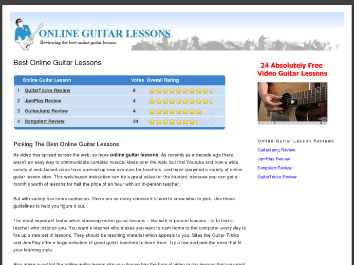 www.onlineguitarlessons.org