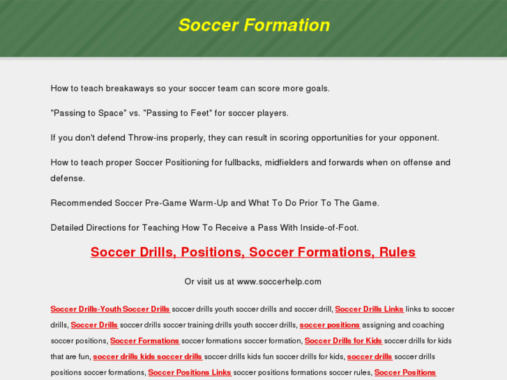 www.soccerformation.net