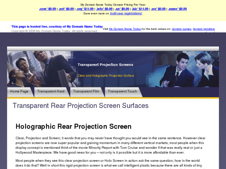 www.transparentprojectionscreen.com