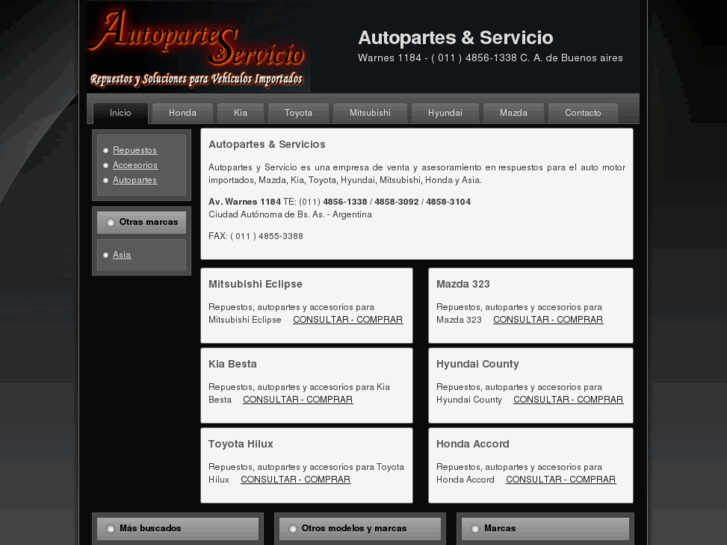 www.autopartesyservicio.com