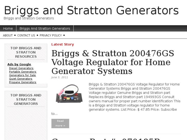 www.briggsandstrattongenerators.net