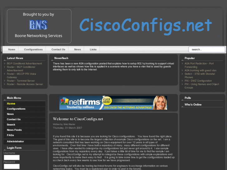 www.ciscoconfigs.net