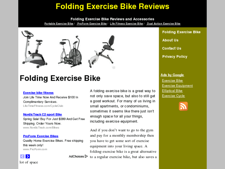 www.folding-exercise-bike.com