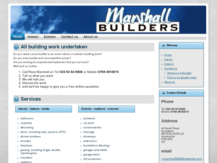 www.marshallbuildershorndean.com