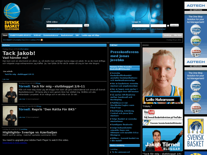 www.svenskbaskettelevision.se