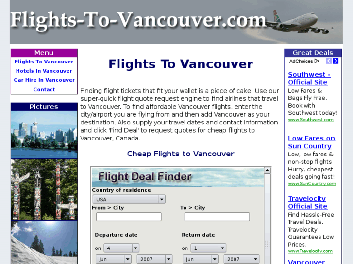 www.flights-to-vancouver.com