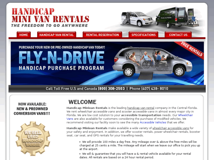 www.handicapminivanrentals.com