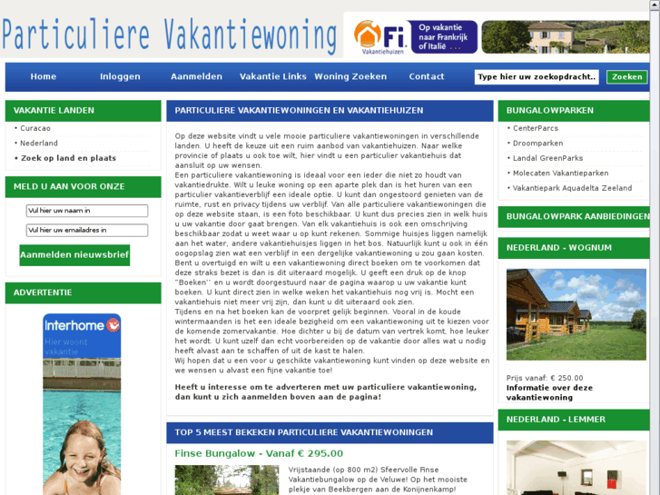 www.particulierevakantiewoning.nl