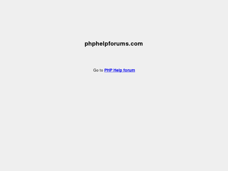 www.phphelpforums.com