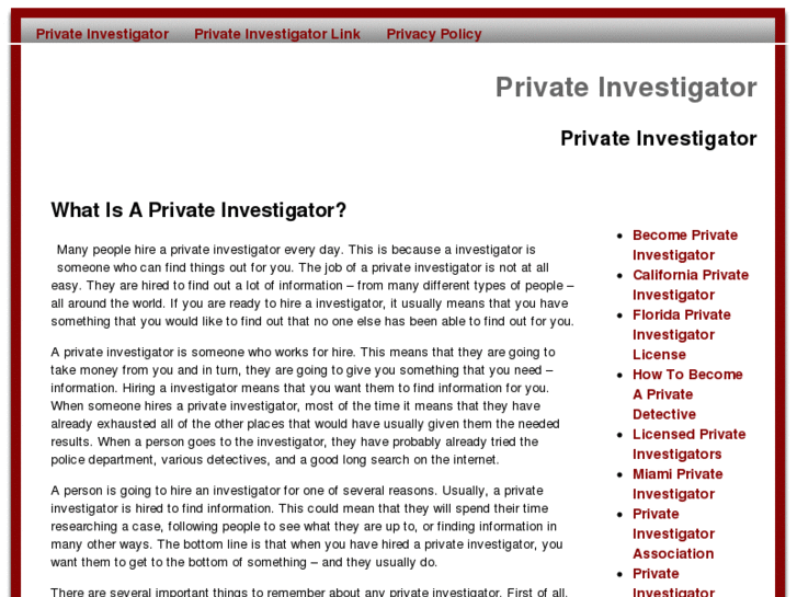 www.privateinvestigatorcorner.com