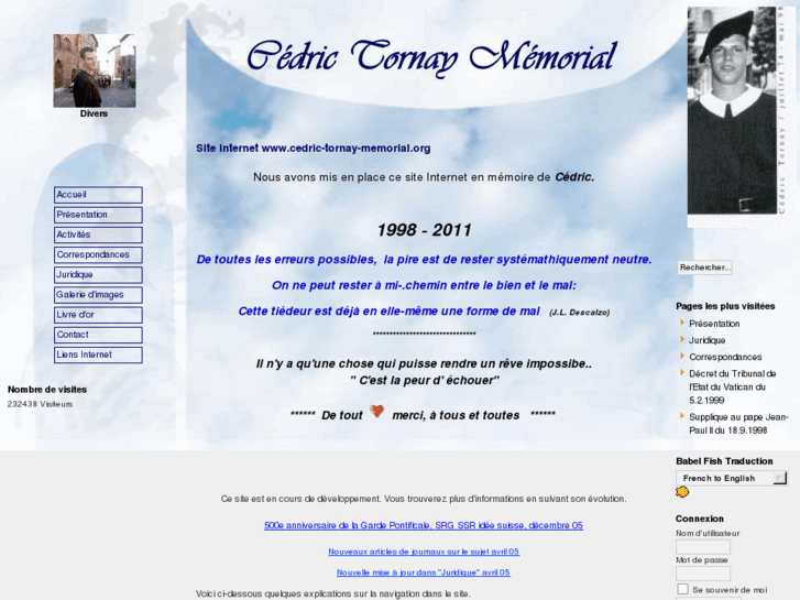 www.cedric-tornay-memorial.org