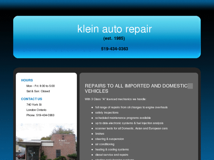 www.kleinautorepair.com