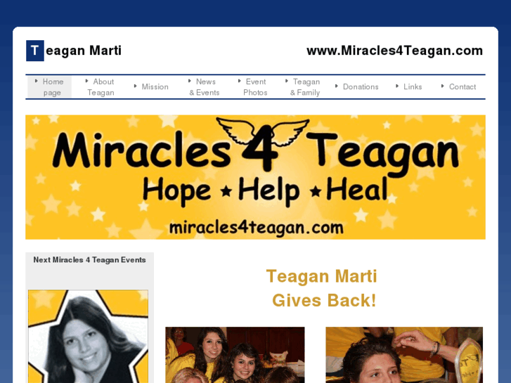 www.miracles4teagan.com