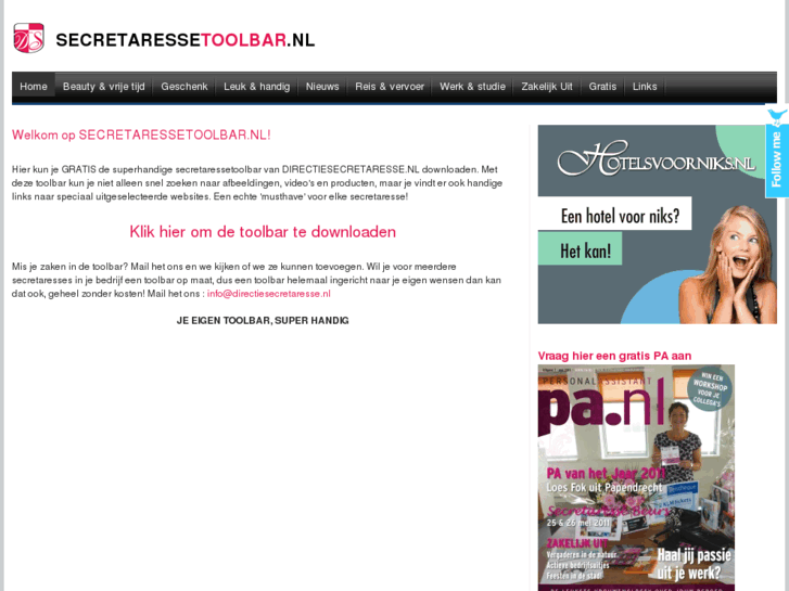 www.secretaressetoolbar.nl