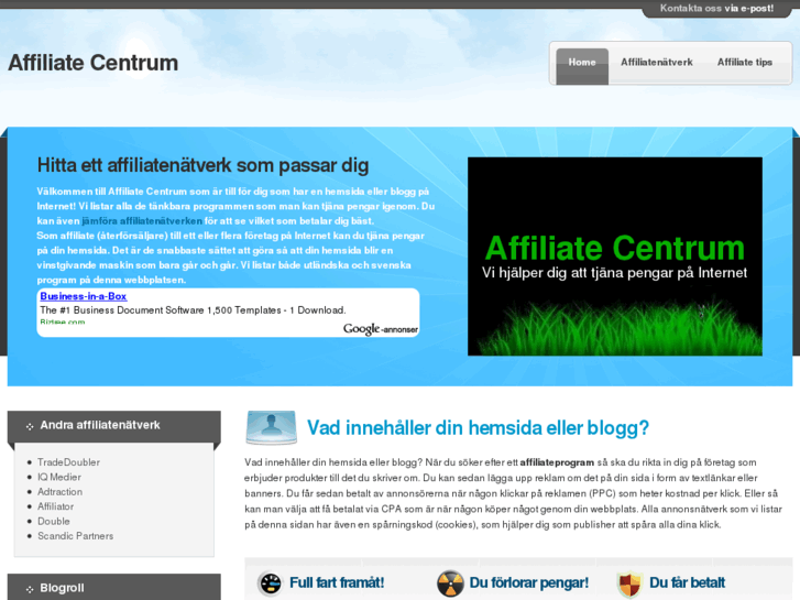 www.affiliatecentrum.se