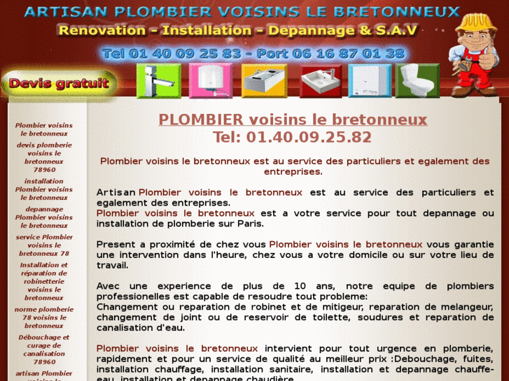 www.plombiervoisinslebretonneux.org