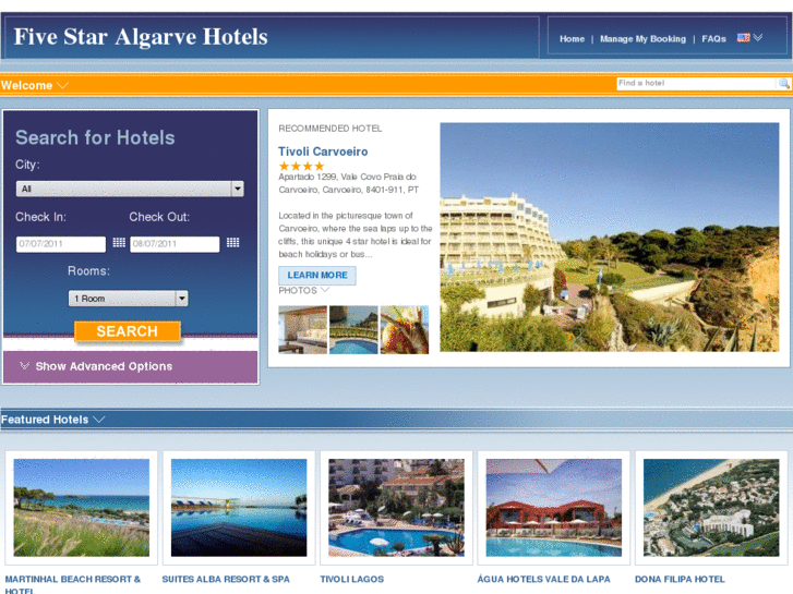 www.fivestaralgarvehotels.com