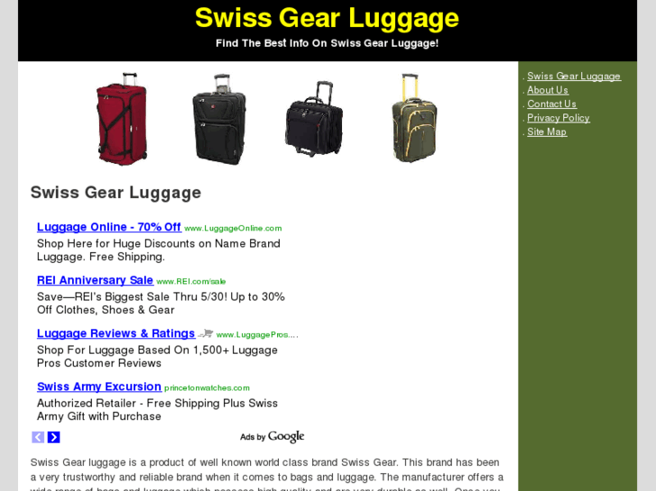 www.swissgear-luggage.org