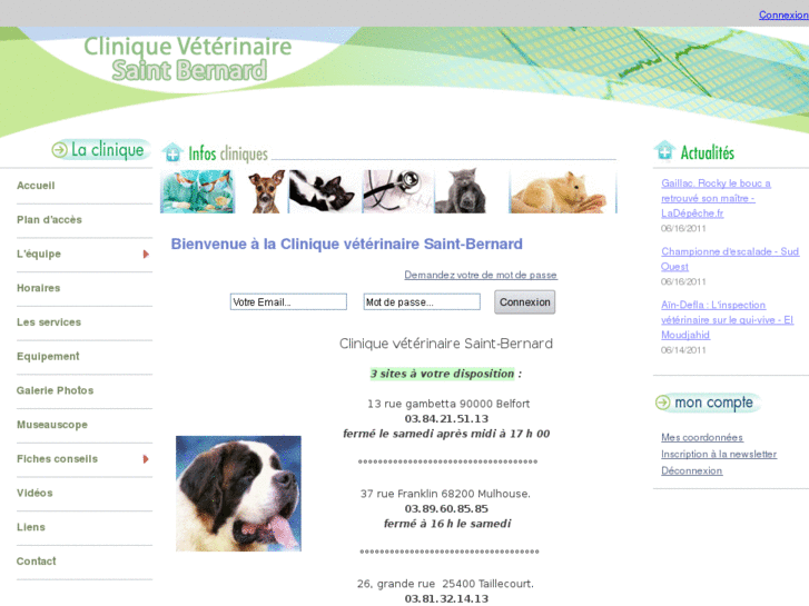 www.veterinairesaintbernard.com