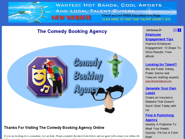 www.comedybookingagency.com