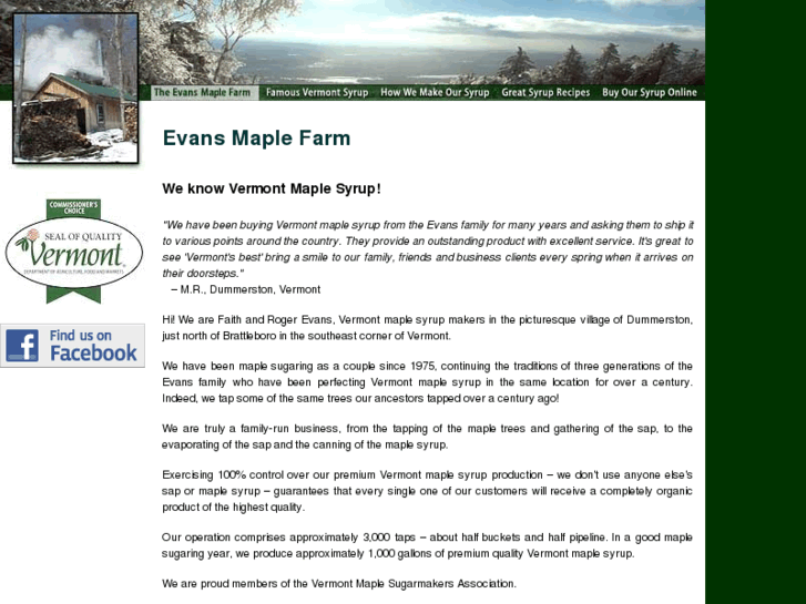 www.evansmaplefarm.com