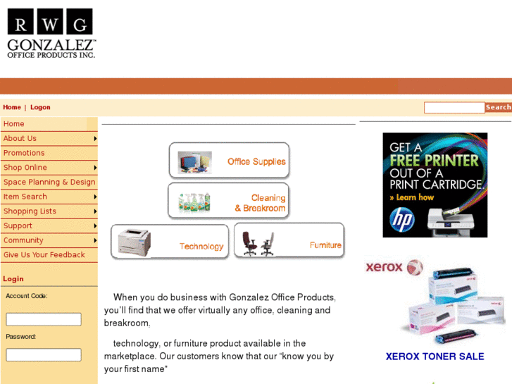 www.gonzalezofficeproducts.com