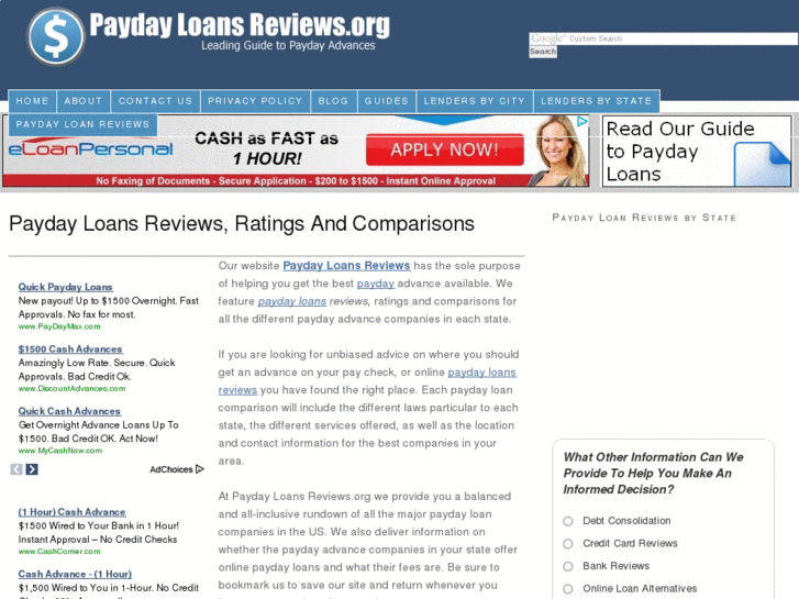 www.paydayloansreviews.org