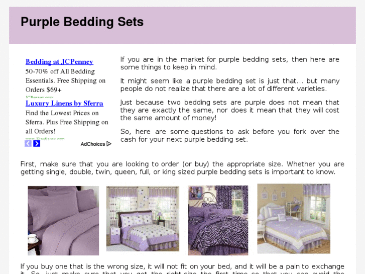 www.purplebeddingsets.com