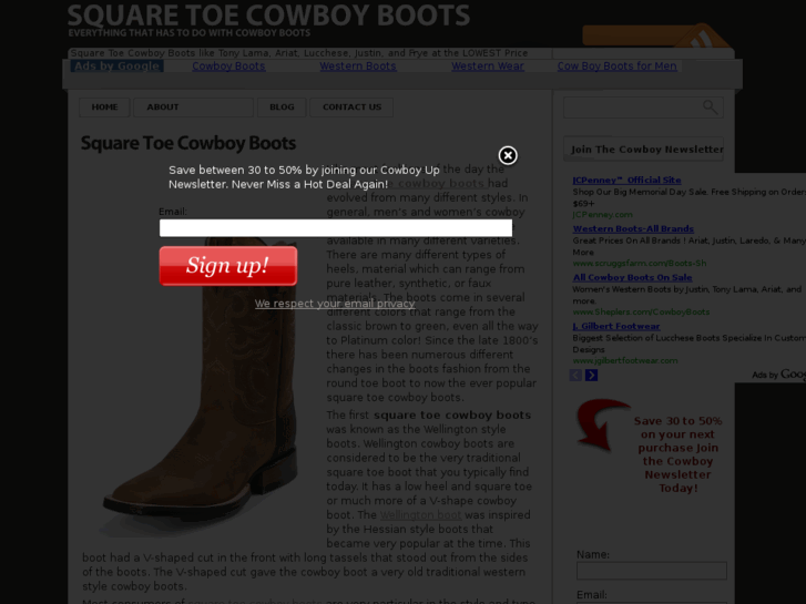 www.squaretoecowboyboots.com