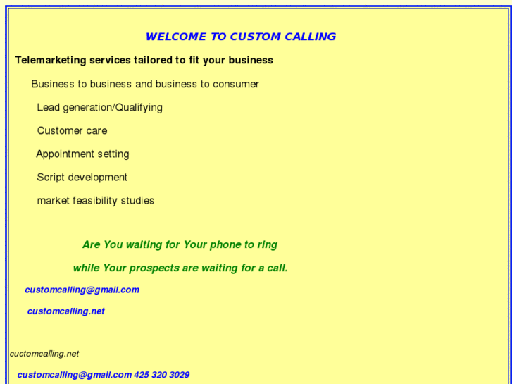 www.customcalling.net