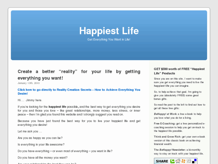 www.happiestlife.org