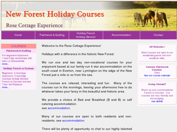 www.newforestholidaycourses.co.uk