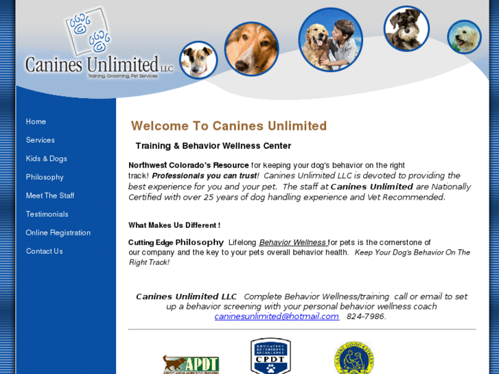 www.caninesunlimitedtraining.com