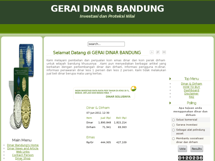 www.dinarbandung.com