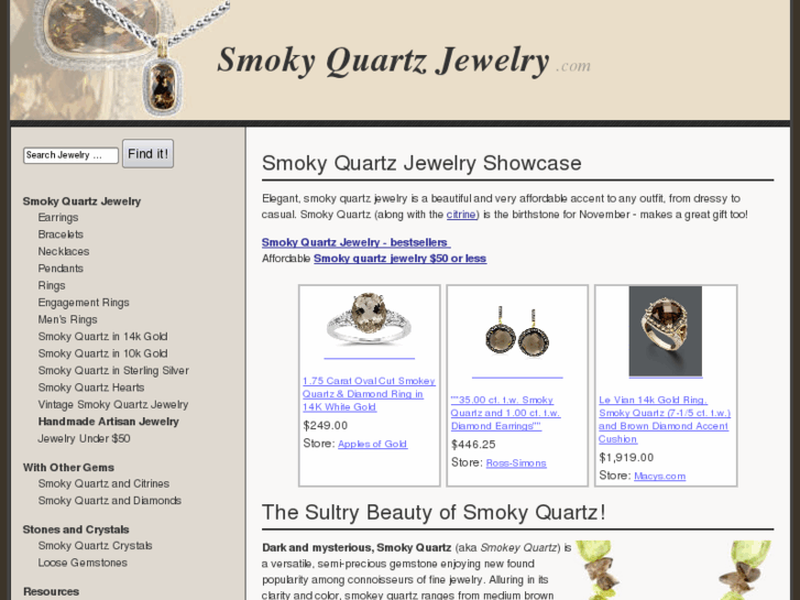 www.smokyquartzjewelry.com