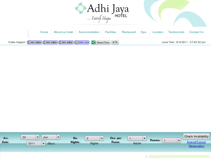 www.adhijayahotel.com