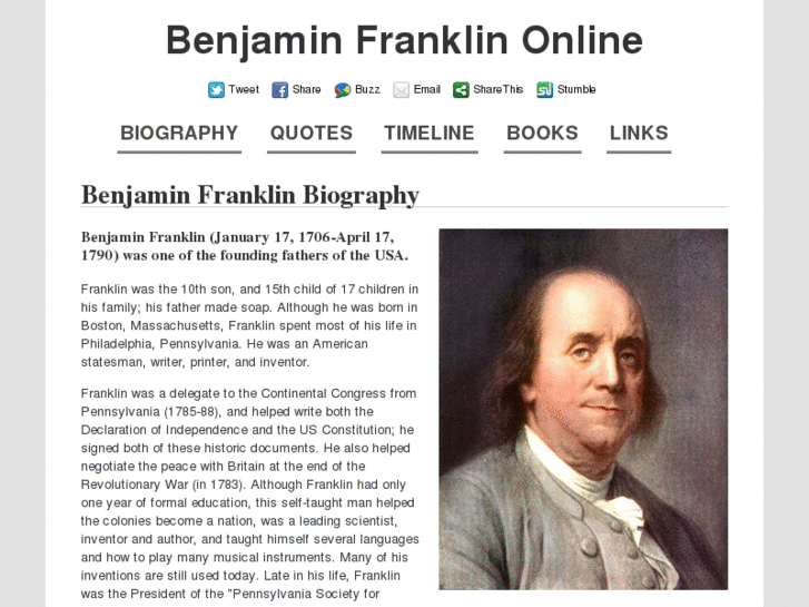 www.benjaminfranklinonline.net