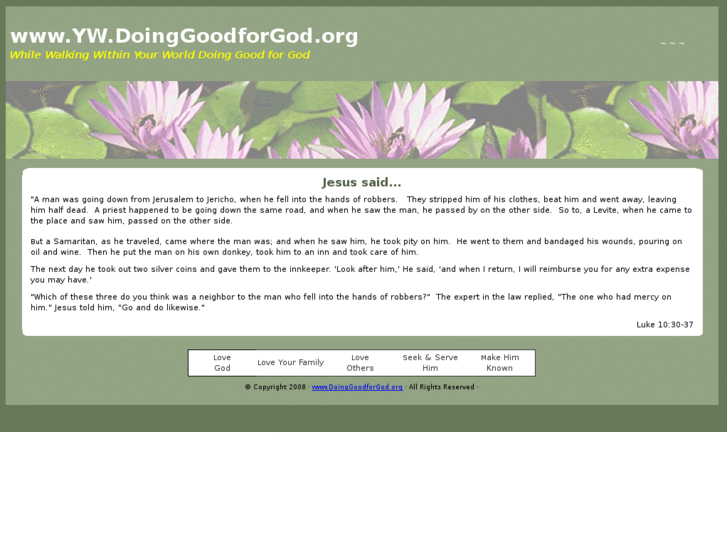 www.doinggoodforgod.org