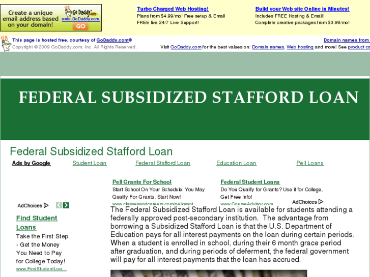 www.federalsubsidizedstaffordloan.com