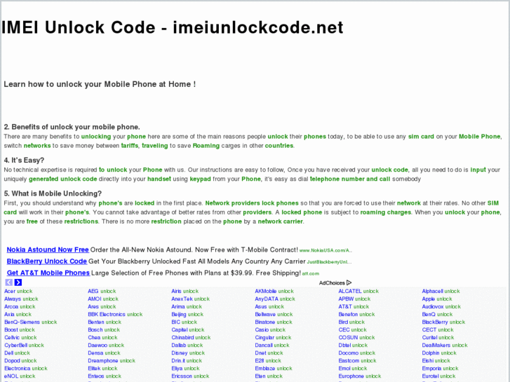 www.imeiunlockcode.net