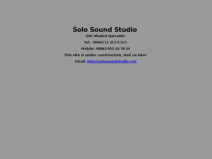 www.solosoundstudio.net